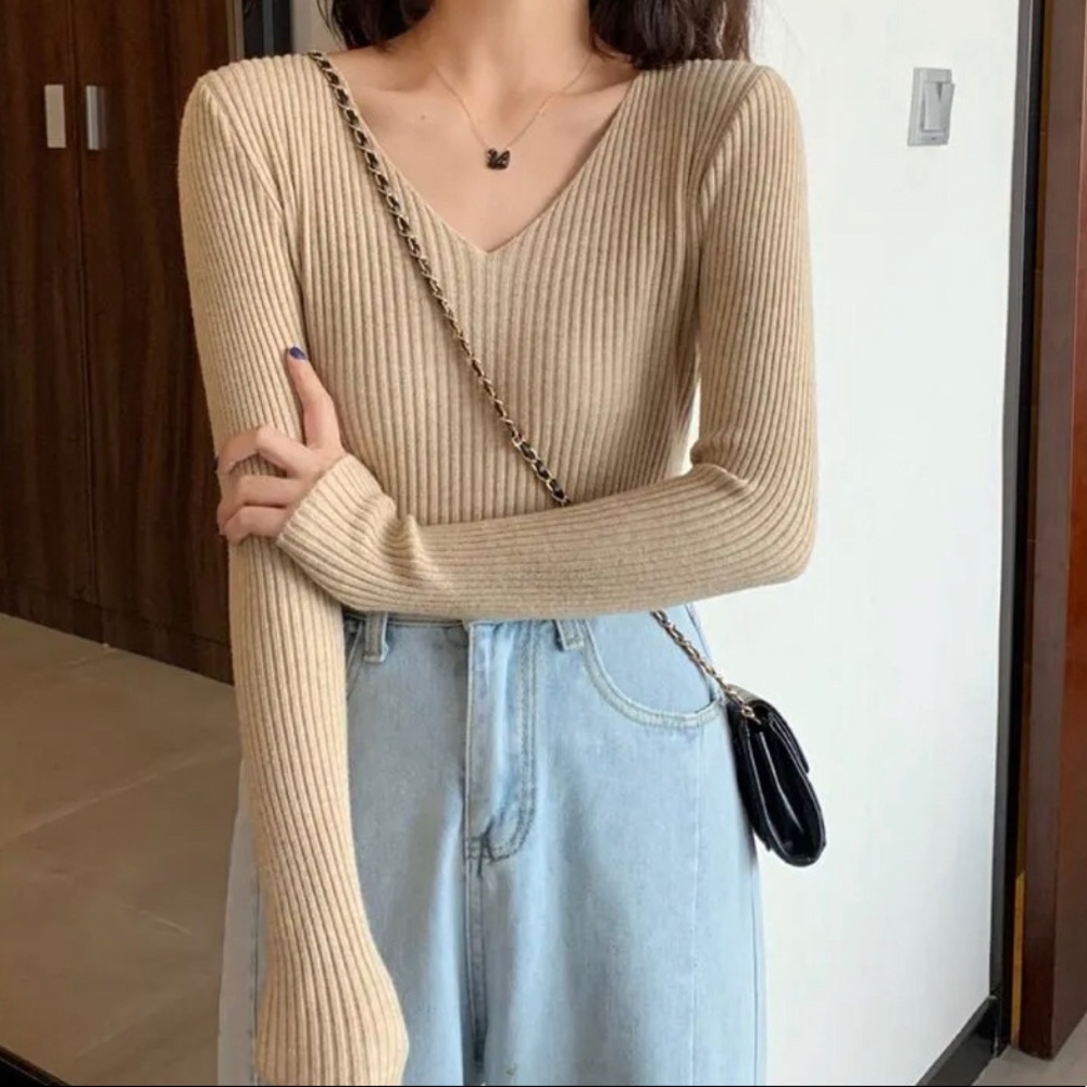 Ribbed Knit Sweater